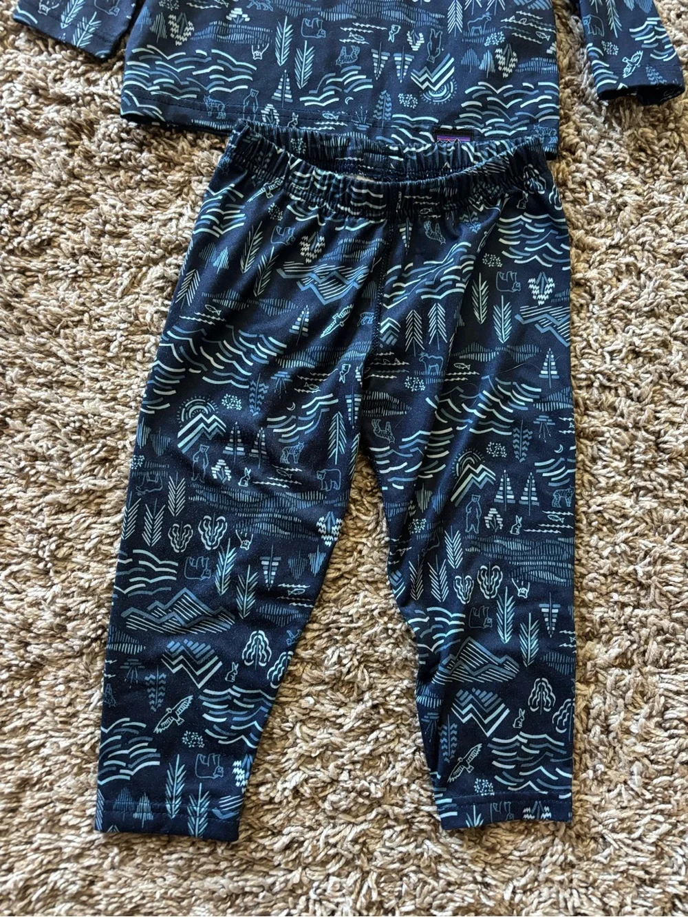 12-18 month Patagonia base layer Set